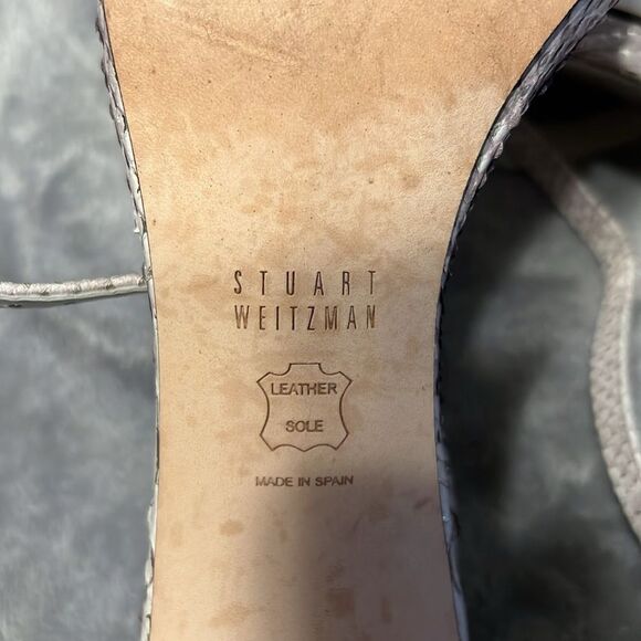 Stuart Weiztman Ivory/Silver Heel - Picture 7 of 7